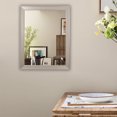 thumbnail image 2 of Rectangular Wall Mirror with Molded Details, Silver, 2 of 4