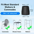 thumbnail image 5 of SupreGear 1-1/8" Walker Tips, Heavy-Duty Rubber Replacement for Walkers/Commodes, Black, 8-Pack, 5 of 8