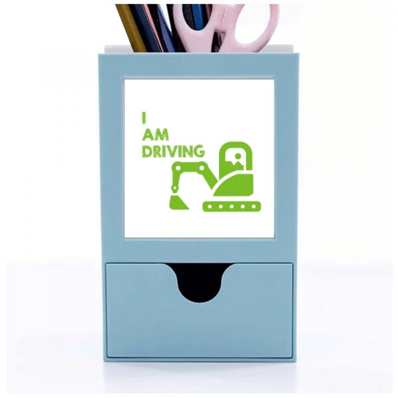 Driving Transportation Art Deco Fashion Desk Supplies Organizer Pen Holder Card