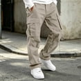 thumbnail image 5 of Edvintorg Boys Cargo Pants Outdoor Elastic Waisted Loose Casual Workout Hiking Pant with Pocket Boys Fashion Size 5-15, 5 of 7
