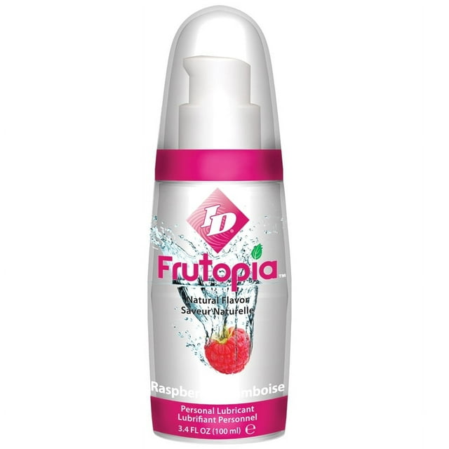 Lubrifiant Personnel à Base d'Eau Aromatisé ID Frutopia, Framboise, 3,4 oz