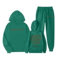 thumbnail image 2 of Stylish Girls 2-Piece Outfits Set, Trendy Printed Pullover Hoodie and Jogger Sweatpants for Casual Winter Wear, Ages 2-13 with Easy Care Instructions, 2 of 5