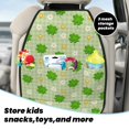 thumbnail image 5 of Fuzoiu St Patrick's Day11 Print 2 Pack Kick Mat Back Seat Protector With 3 Storage Pockets, Universal Car Seat Back Organizer For Kids Pets, Waterproof Backseat Protector For Most Car, 5 of 8