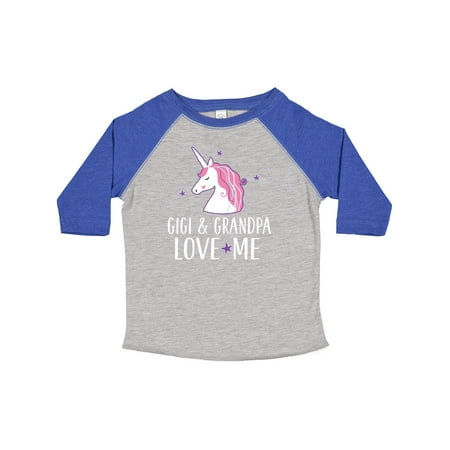 

Inktastic Gigi and Grandpa Love Me Unicorn Grandchild Gift Toddler Toddler Girl T-Shirt