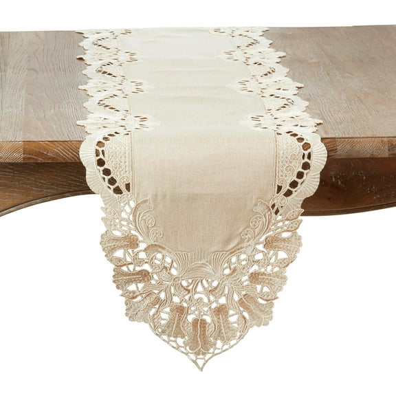 Sheer Beauty Embroidered Table Runner