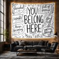 thumbnail image 6 of Belong Here Hand with Lettered Capital Letters Surrounded, Mystical Fantasy for Space Lovers, Galaxy Room Decor, Valentine'S Day Gift, Tapestry Wall Hanging for Bedroom and Dorm, 6 of 7