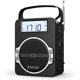 thumbnail image 1 of Radio portátil JEUJUG AM FM - Reloj digital con Bluetooth de 5 W, color negro, 1 of 7
