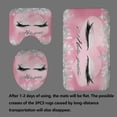 thumbnail image 4 of 4PCS/Set Pretty Eyelash Shower Curtain set Waterproof Cloth Polyester Bath Curtain Bathtub Curtains, Bathroom Carpet Bath Mat Toilet Rugs, Bathroom Decor, 72"x72", Bling Pink Hello Gorgeous, 4 of 7