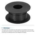 thumbnail image 3 of Uxcell 30AWG Stranded Wire Hookup 30M/98ft Black Electrical Wire UL1007 Spool, 3 of 6