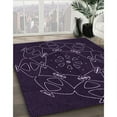 thumbnail image 3 of Ahgly Company Machine Washable Indoor Rectangle Transitional Midnight Gray Area Rugs, 5' x 7', 3 of 7