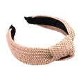 thumbnail image 1 of Qarigey Diadema Tejer Tejer Fácil de usar Buena elasticidad Crea un estilo encantador Aro para el cabello Diadema Diseño único Mujer Verano Accesorio para el cabello Rosado, 1 of 6