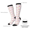 thumbnail image 3 of Daiia Sports Socks Cute Pig Printed Novelty Crew Socks for Men Women Knee High Socks Cotton Socks Soft & Breathable Support Unisex Socks, 3 of 9