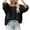 Black, variant on Fesfesfes Women Sweater Long Sleeves Loose Pullover Tops Blouse Knitted Sweater Tops on