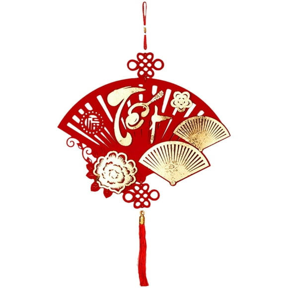 TopLLC Spring Festival Door Sign Chinese New Year Hanging Decoration Blessing Characters Tassel Pendant For Happy New Year Window Style C 1Pc on Clearance