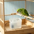 thumbnail image 5 of Automatic Circulating Water Bird Shower Bath Box with Filter Screen, Transparent Observation Window, Shallow Safe Tub for Small Birds and Parrots, Green and White, 5 of 6
