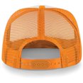thumbnail image 2 of Beechfield - Gorra transpirable con tejido perforado Modelo Vintage con cierre Snapback para niño adolescente (Naranja/ Blanco), 2 of 5