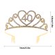thumbnail image 4 of Corona de aleación para fiesta de cumpleaños, tocado, accesorio para el cabello para niña, tiara para niña, 4 of 6