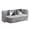 Silver Grey-foam, variant on Bocarali 78.7" Convertible Folding Sofa Bed, Boneless Cloud Couch, Modular Sofa with Pillows, Silver Gray