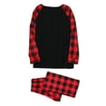thumbnail image 3 of FAROOT Christmas Family Pajamas Set, Santa Print Tops+Long Pants/Romper, 3 of 9