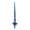 Blue, variant on Vickerman 12" Sea Blue Shiny Cupola Finial. This long finial ornament adds depth and texture to any holiday decorating project. Made with shatterproof plastic. Includes 3 pieces per bag.