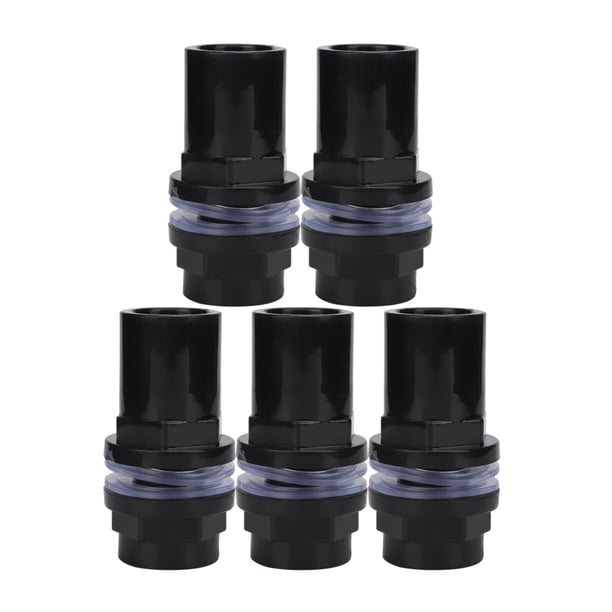 Conector de tubería de acuario, 5 unids/set PVC acuario agua acuario PVC tubo recto conectores de tanque de peces confiabilidad excepcional