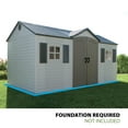 thumbnail image 4 of Lifetime Lockable Polyethylene Outdoor Storage Shed, 15'. x 8', Tan & Brown (6446), 4 of 12