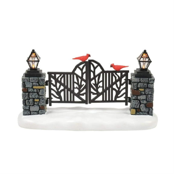 Department 56 Cardinal Christmas Gate Lit Village Accessory Figurine 3.3in H