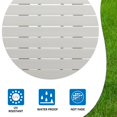thumbnail image 6 of Outdoor Round Coffee Table, Adirondack Patio Coffee Table, Outdoor Large Side Table for Balcony Lawn (White), 6 of 6