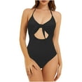 thumbnail image 2 of Women Bikini Print Strappy Back Set Swimsuits Plus Size Bathing Suits Tankinis Swimwear, 2 of 5