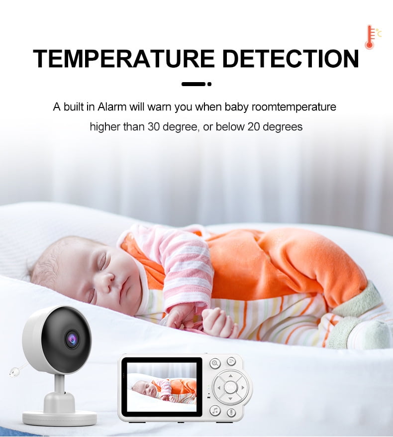 DUCLUS Baby Monitors Watchers Wireless Monitor Baby Watching Baby Camera Sleeping Baby Crying Sound Monitor C3