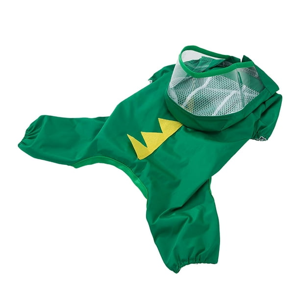 Chubasquero para perros con capucha-impermeable Chaqueta ligera de Poncho de lluvia para perros medianos grandes de llevar - Verde XL Sunnimix impermeables para cachorros