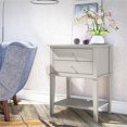 thumbnail image 3 of Ameriwood Home Table d'Appoint Franklin avec 2 Tiroirs en Taupe, 3 of 11