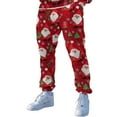 thumbnail image 1 of Wyzesi Fall Pants Men Solid Color and Linen Breathable Sweat Absorbing Drawstring Casual Pants Loose and Comfortable Business Trend Pants Christmas Casual Pants Costumes, 1 of 5