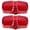 2x Red, variant on All Star Truck Parts Trailer Marker LED Light Double Bullseye Amber 12 Chrome Base 12V 10x Amber