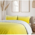thumbnail image 6 of Ambesonne Ombre Blue Duvet Cover Set, Rise and Wake, 2-Calking, Yellow White, 6 of 7