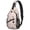 Princess and Fairy Pink Pattern, variant on Princess and Fairy Pink Pattern Sling Backpack, Unisex Cycling Crossbody Bag with Side Mesh Pockets, Breathable Padded Back Gift Ideas for Hiking Cycling Walking