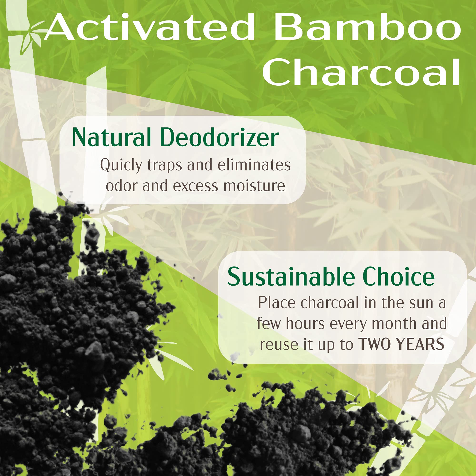 BambooMN Burgundy Bamboo Charcoal Air Purifier Freshening Cube, 500 Grams, 2 Pieces