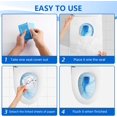 thumbnail image 3 of Fundas de asiento de inodoro (paquete de 60), funda de papel lavable y biodegradable, desechables, ideal para aviones, asientos de viaje, baño público y camping, 3 of 4