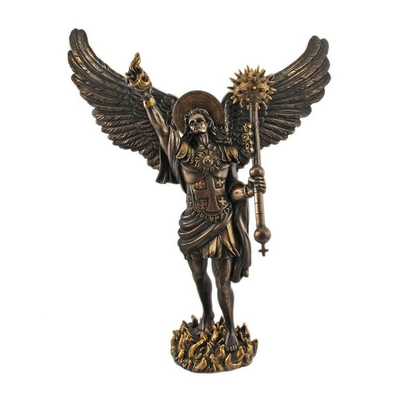 Pacific Giftware PTC 12.75 Inch Archangel Uriel with Spear Religious Resin Statue Figurine