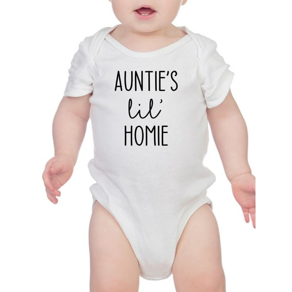 Auntie's Lil' Homie Bodysuit Infant -GoatDeals Designs,  12 Months