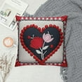 thumbnail image 2 of COMIO  Valentines Day Pillow Covers, Plaid Red Polka Dots Heart Farmhouse Decorative Throw Pillowcases for Home Sofa Couch Cushion Decoration, 2 of 5