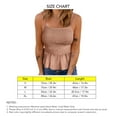 thumbnail image 3 of Camiseta Sin Mangas Con Tirantes Fruncidos, Ropa Cómoda, Corte Delgado, Color Puro, Elasticidad Atractiva, Camiseta Sin Mangas Con Tirantes Fruncidos Para Mujeres Para Fiestas ANGGREK  Otros, 3 of 6
