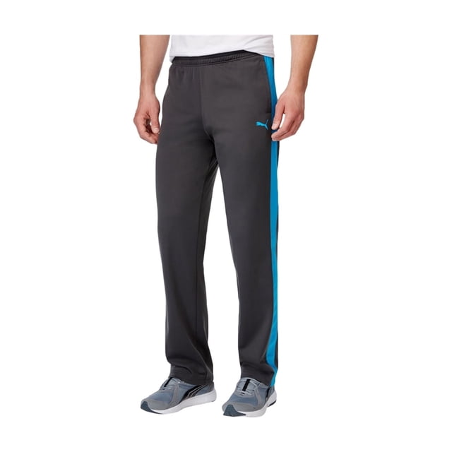 Pantalones Deportivos Puma Pista Hombre Rayas Laterales Gris Grande