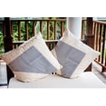 thumbnail image 4 of 18" x 18" Simply Daisy Triangles & Squares Indoor/Outdoor Pillow, Nautical Navy Qty 1, 4 of 6
