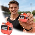thumbnail image 1 of Handheld Mechanical Counter Clicker – 4‑Digit Manual Reset Counters With Wrist Straps ‑Color Lightweight ABS For Sports Inventory Craft (9 Styles), 1 of 6