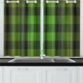 thumbnail image 2 of MKHERT Green Buffalo Check Lumberjack Plaid Window Curtains Kitchen Curtain Room Bedroom Drapes Curtains 26x39 inch, 2 Piece, 2 of 3