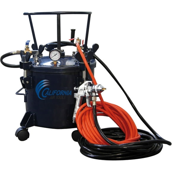 California Air Tools 365 Pressure Pot with HVLP Spray Gun and Hose