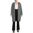 thumbnail image 2 of Terra & Sky Women's Plus Size Hooded Duster, 2 of 5