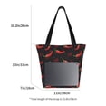 thumbnail image 3 of Sikiie Red Hot Chili Shoulder Bag Casual Hobo Crossbody Tote Bag for Women and Men Large Purse Messenger Bag Travel Work, 3 of 6