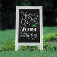 thumbnail image 6 of TEAKMAMA Chalkboard Signs 40x20 Standing A Frame Chalk Board Easel Sign Sandwich Board Signs Outdoor, Double Sided Blackboard for Business, Cafe, Weddings, White, 6 of 12